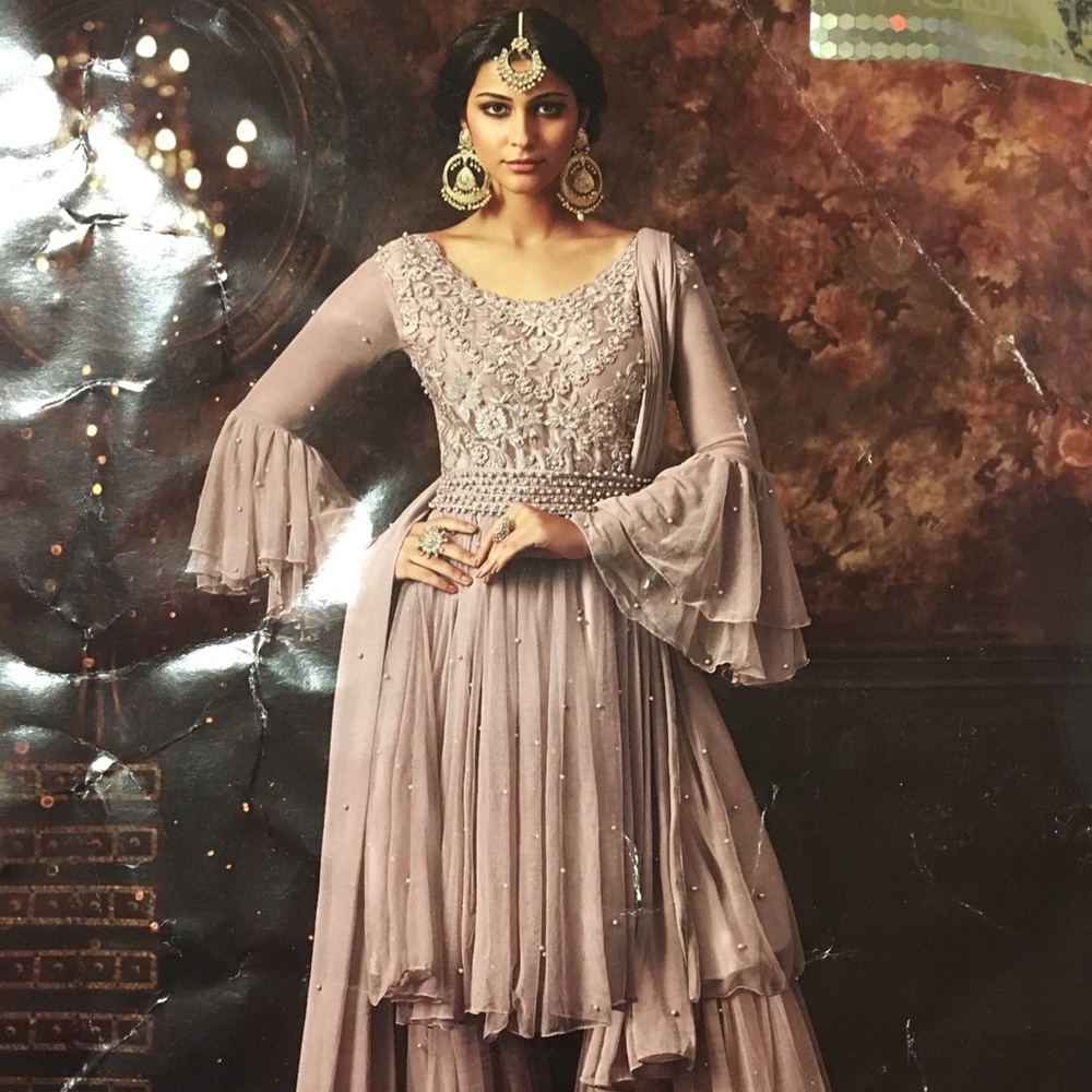 Indian/Pakistani Gharara pant style suit